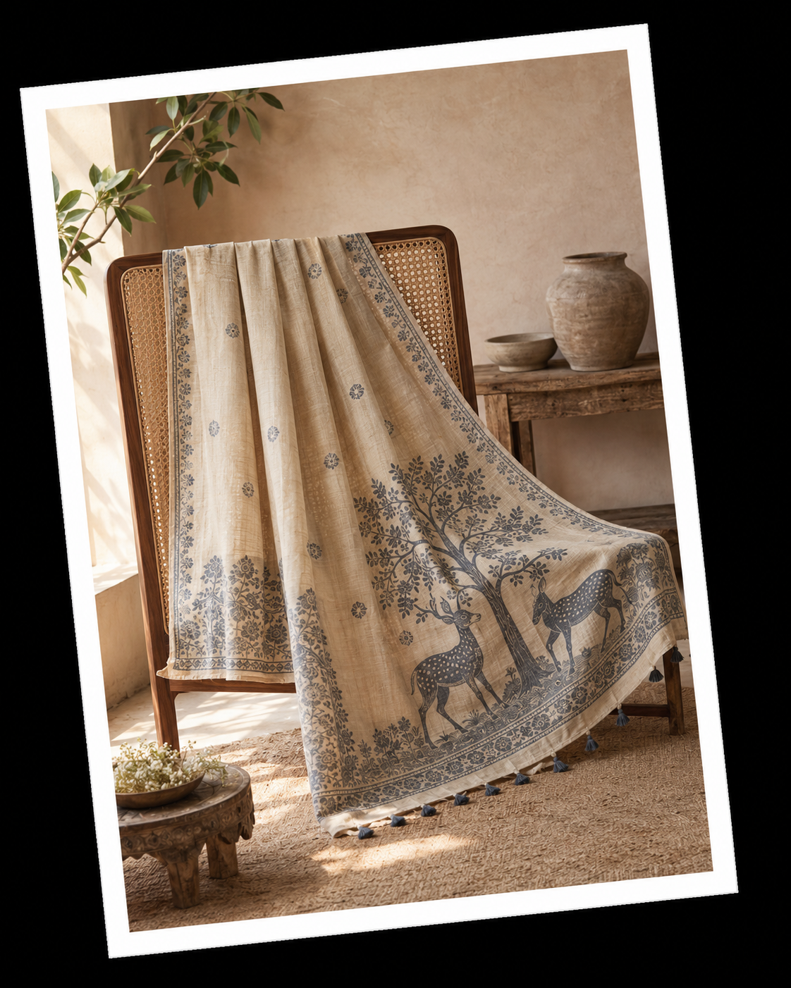 Linen Silk Saree