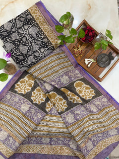 Royal Ebony Gold Saree