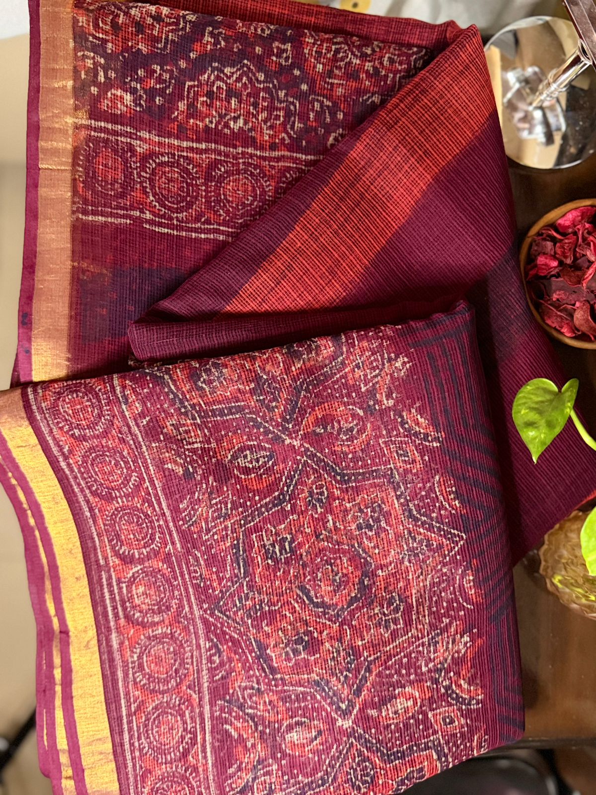 Black Purple Legacy Saree