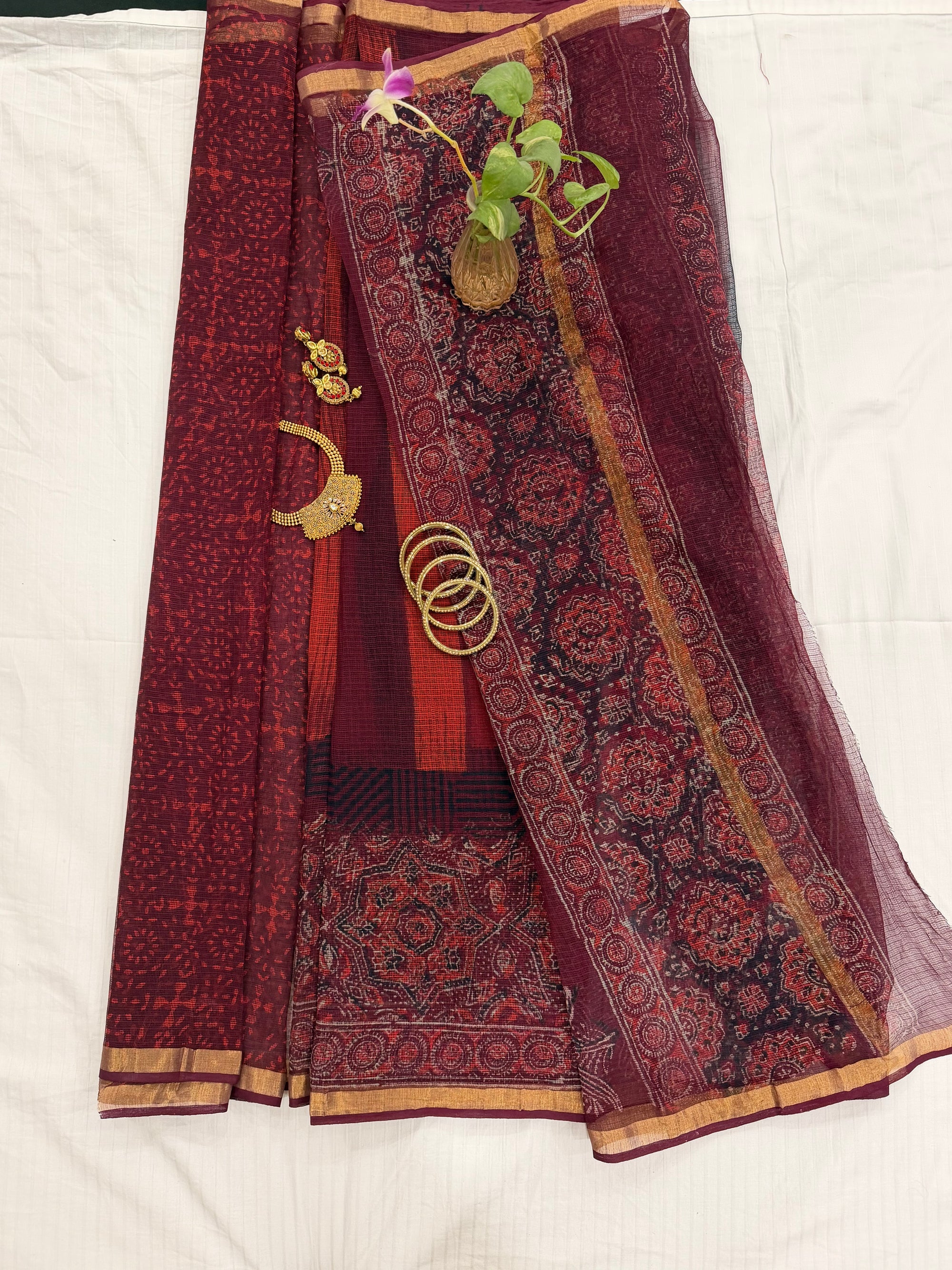 Black Purple Legacy Saree