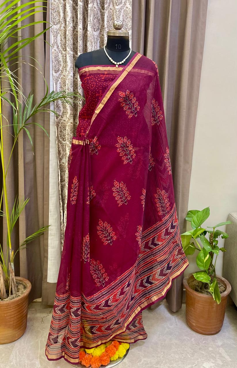 Black Purple Legacy Saree