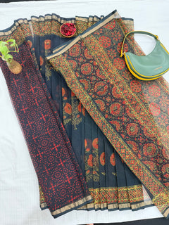 Rajasthani Royal Flame Saree