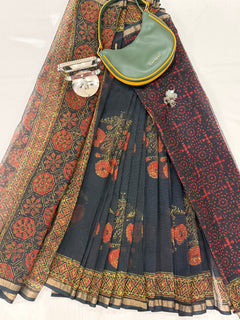 Rajasthani Royal Flame Saree