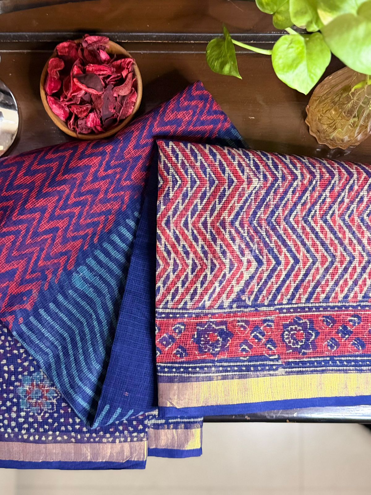 Royal Indigo Festive Saree
