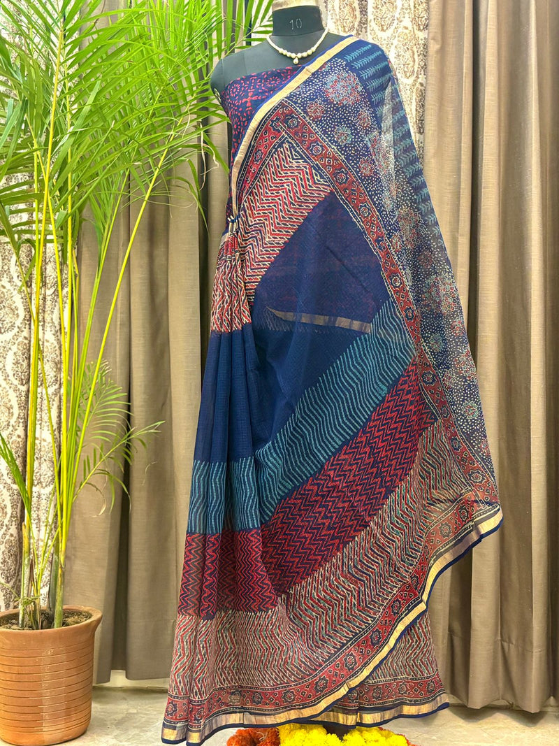 Royal Indigo Festive Saree