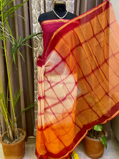 Royal Sunset Bandhani Saree