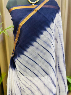 Royal Indigo Bandhani Saree