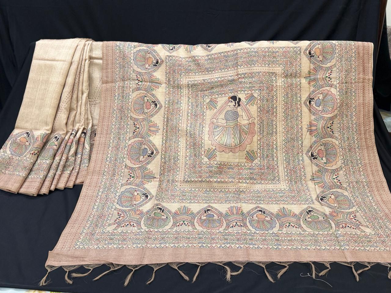 Bengali Folk Kantha Saree