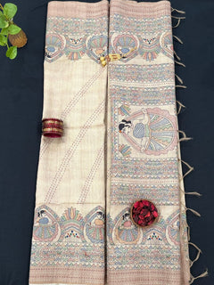 Bengali Folk Kantha Saree