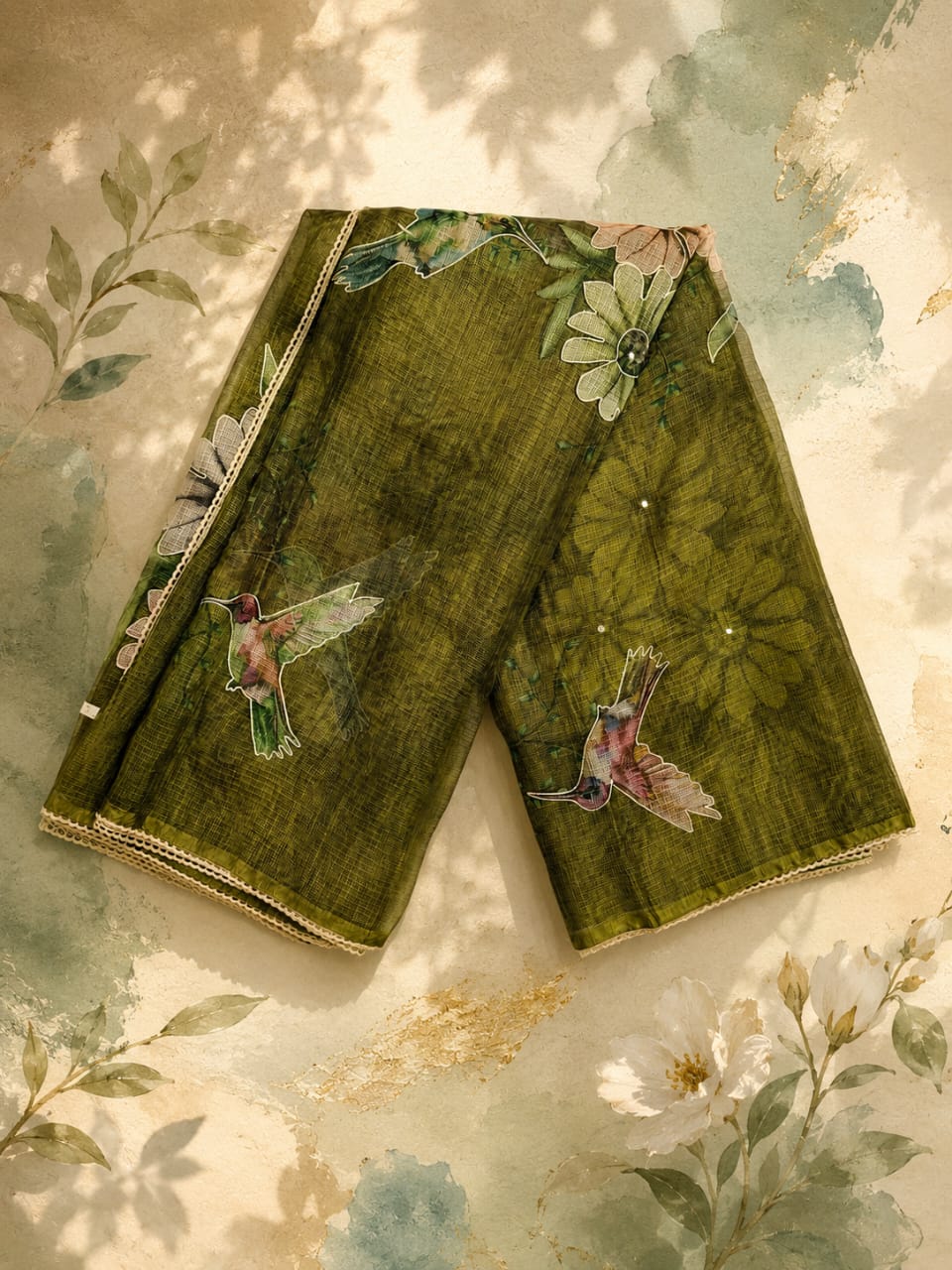 Forest Green Floral