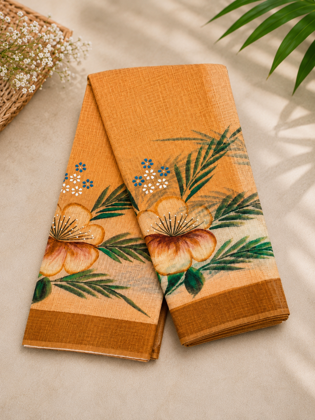 Earthy Bloom Kota Saree