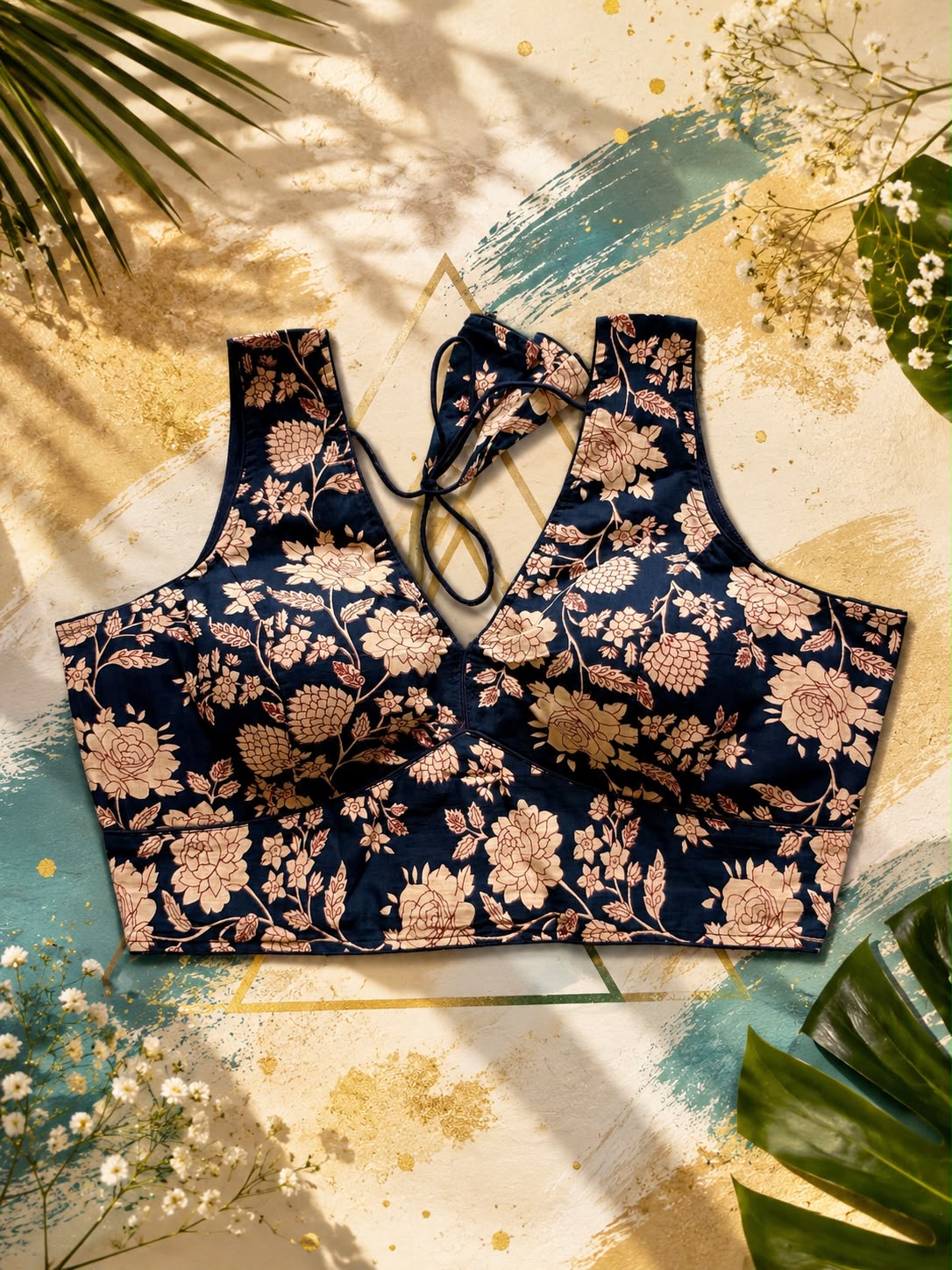 Ajrakh Floral Blouse