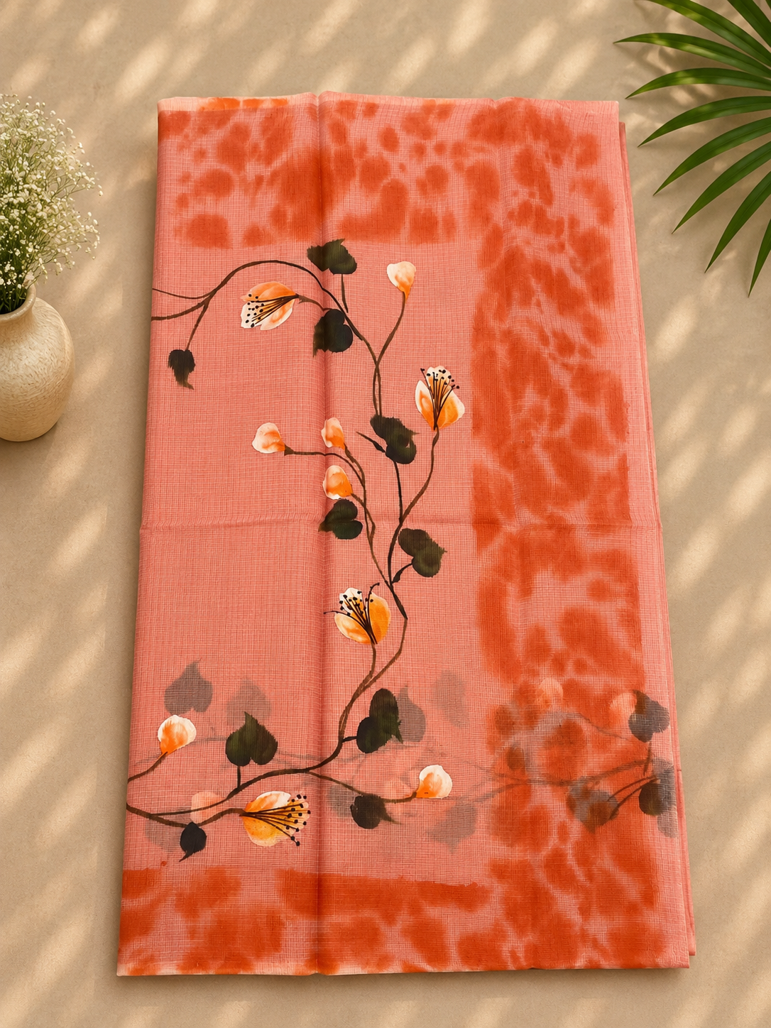 Kusum Tarang Kota doria hand paint