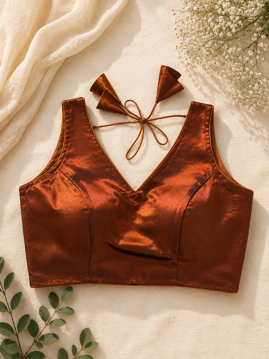 Metallic Rust Blouse
